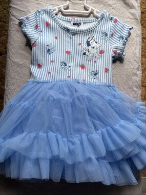 Bluey Striped Tulle Dress